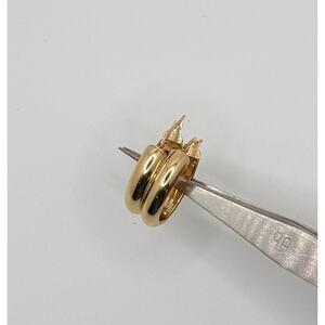 Vintage Hoop Earrings 14k Gold